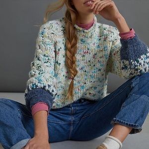 Anthropology Gaia multicolored sweater Size M